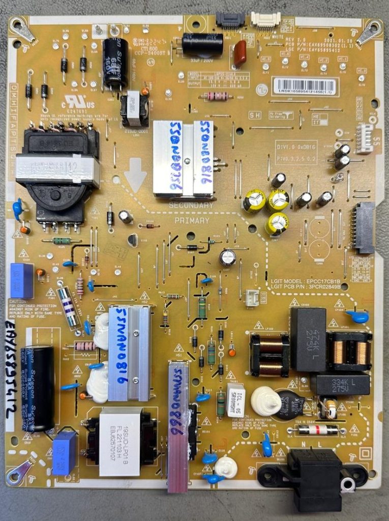 EAY65895412 eax69508302 55NANO866 55NANO816 55QNED816 55QNED7S6 besleme Power Board
