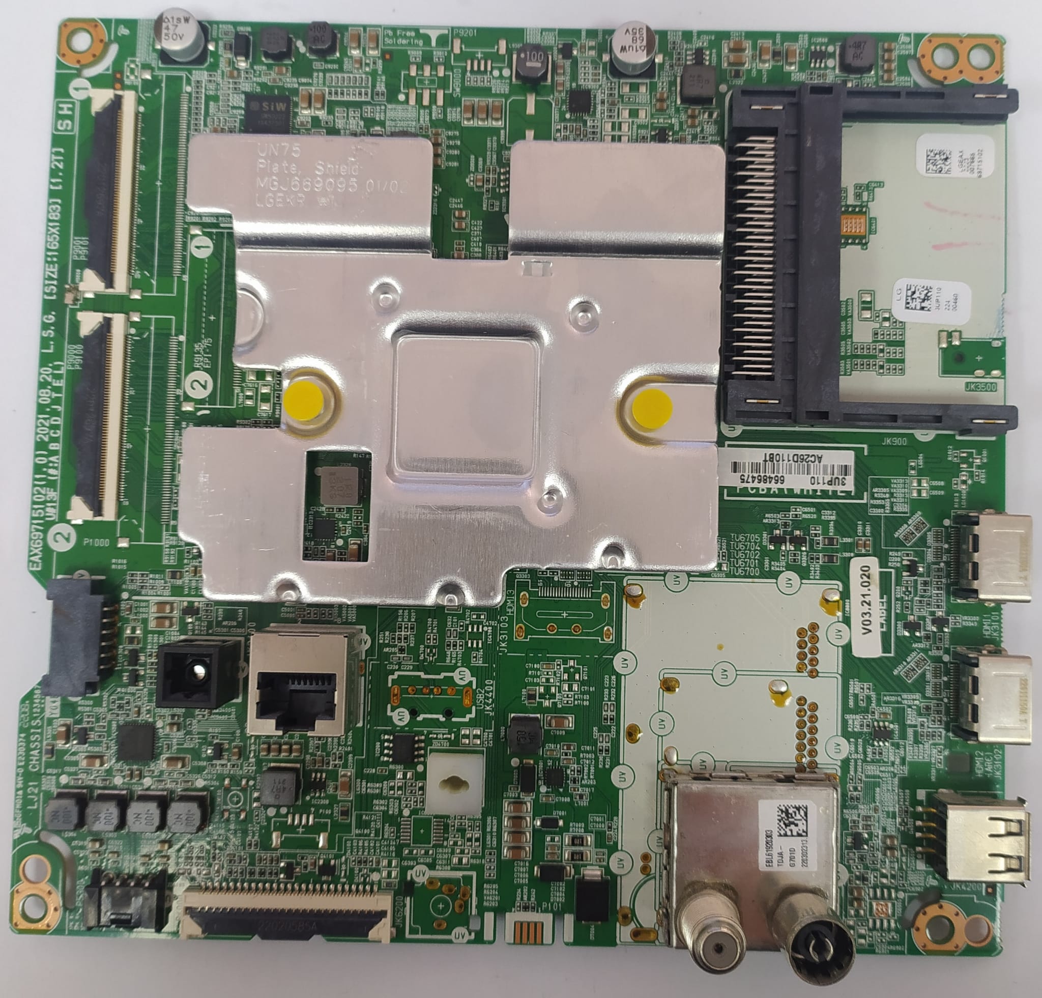 LG 43UP75006 anakart 66486475 EAX69715102 LJ21