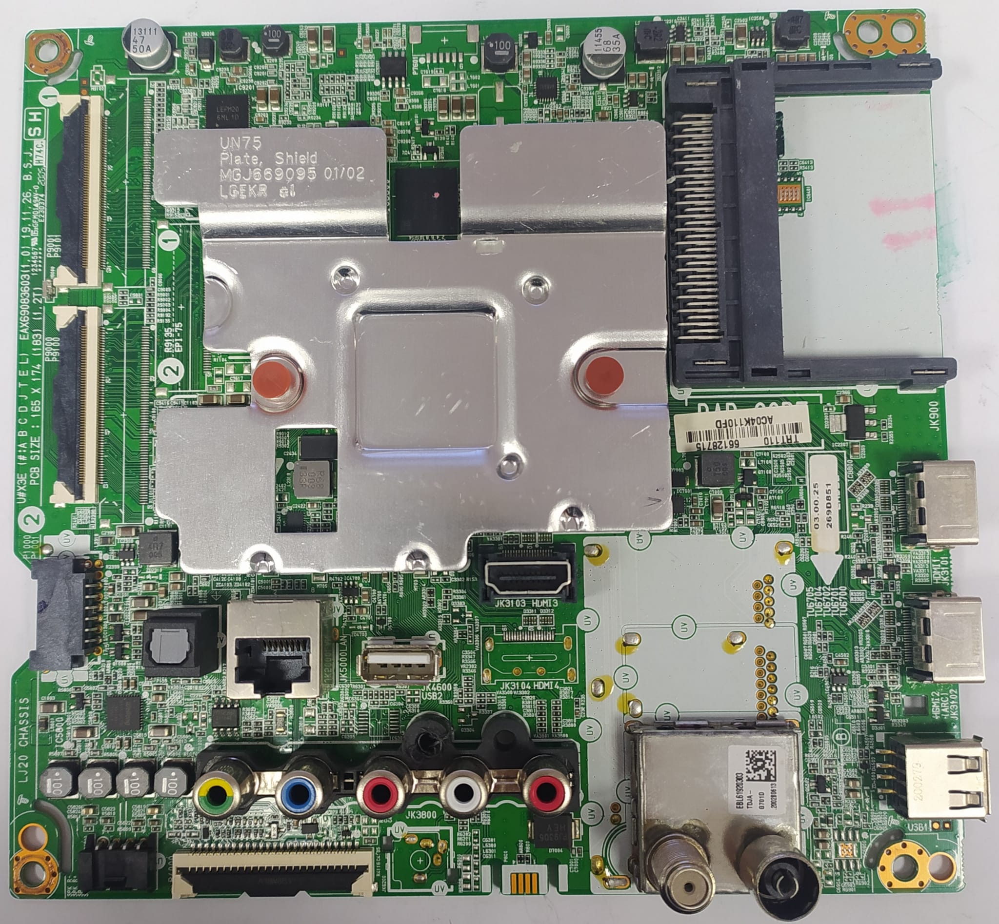 LG 49UN71006 anakart 66128715 EAX69083603 LJ20