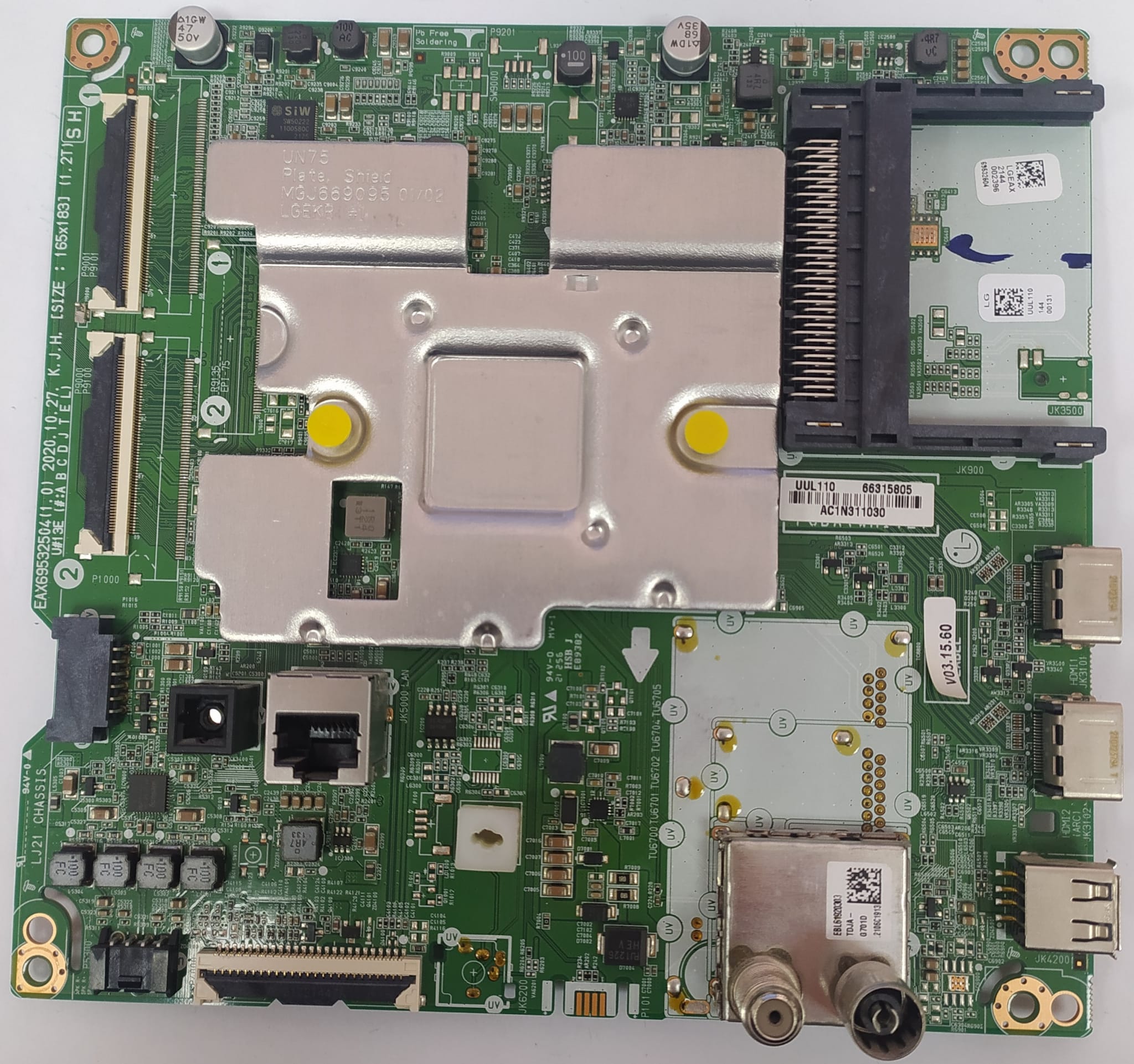 LG 55UP75006 anakart 66315805 EAX69532504 LJ21