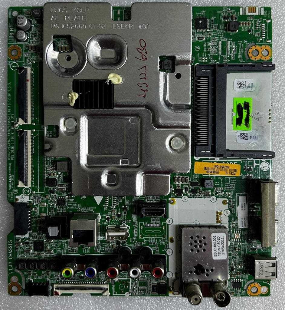 LG 43UJ630V televizyon anakartı EAX67133404 64068506 orijinal LG TV anakart