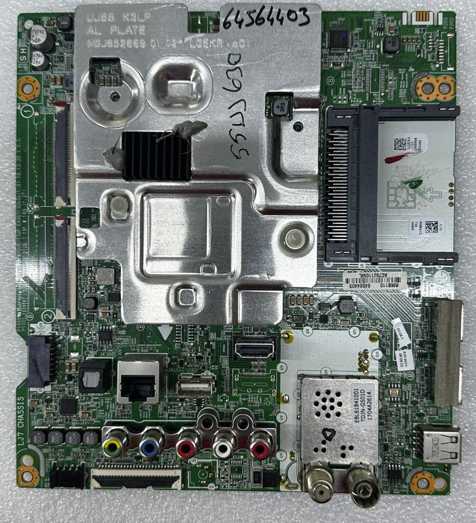 LG 55UJ630V televizyon anakartı EAX67133404 64564403 orijinal LG TV anakart