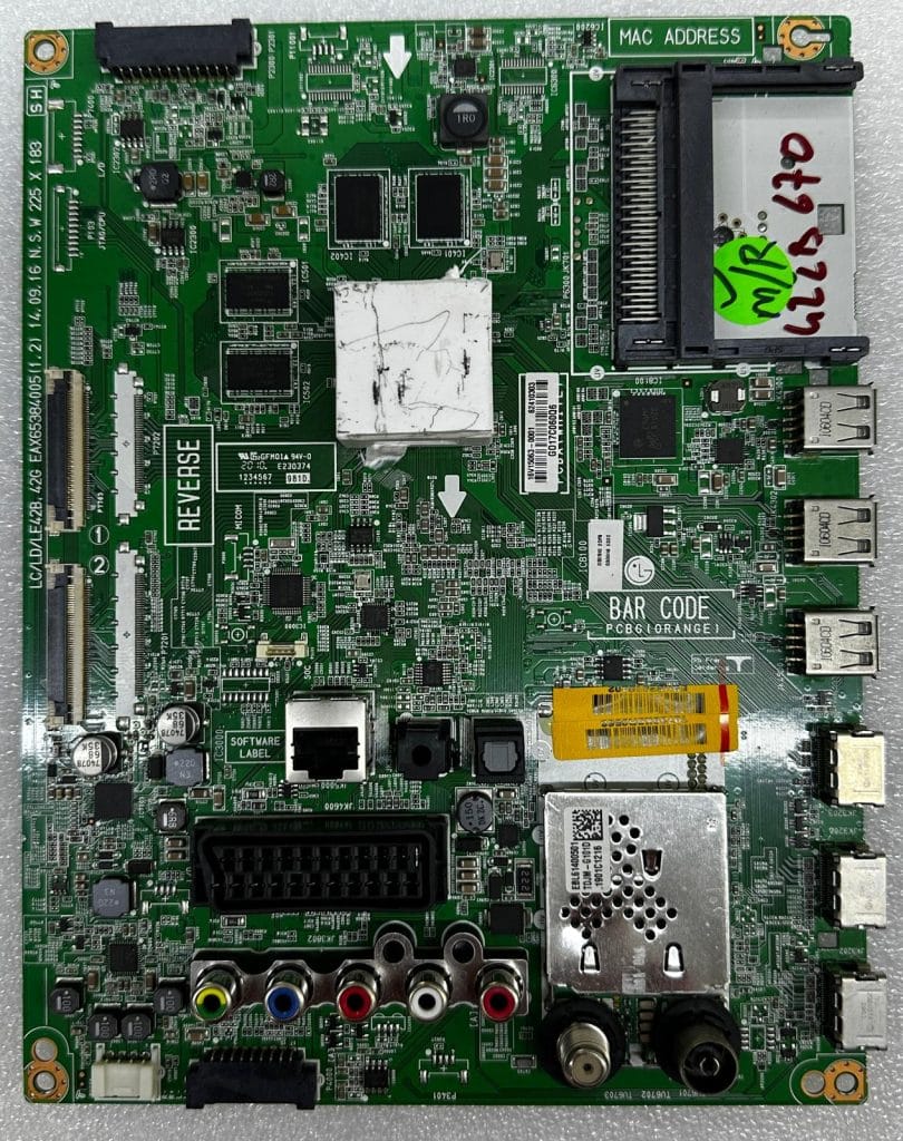 LG 47LB670 televizyon anakartı EAX65384005 EBU62410302 62410303 LG TV anakart